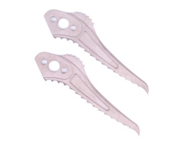 Beyaz bir arka plan buz balta için yedek bıçak