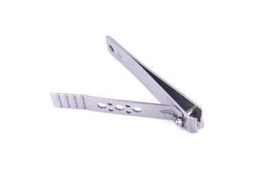 Beyaz bir arka plan üzerinde kıvırma çivi