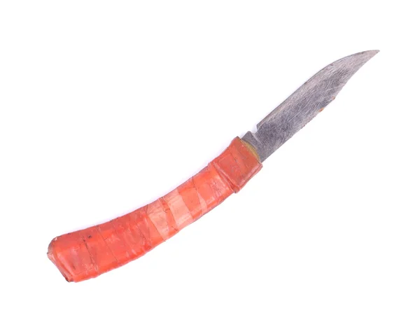 하얀 배경에 있는 오래 된 칼 — 스톡 사진