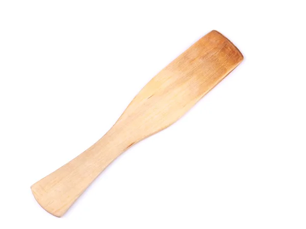 Wooden spoon pan on a white background — Stock Photo, Image