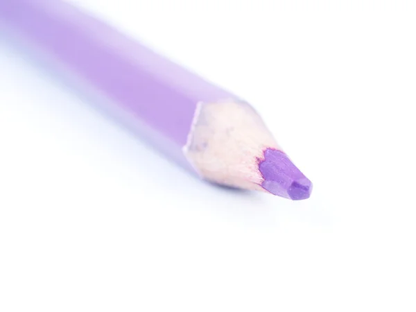 Purple pencil on a white background — Stock Photo, Image