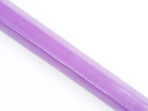 Purple pencil on a white background — Stock Photo, Image