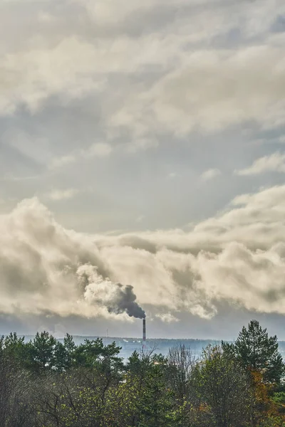 Smoke Chimney City — Stock Photo, Image