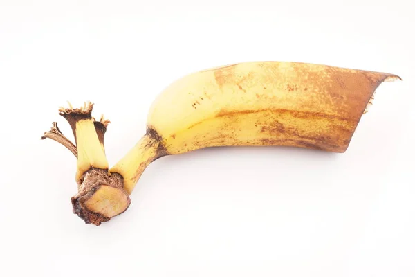 白色背景的黄色香蕉 — 图库照片