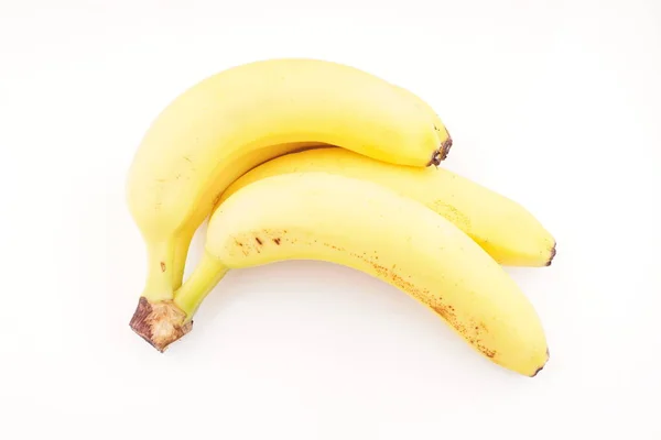 Yellow Bananas White Background — Stock Photo, Image