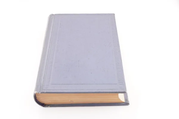 Blue Book White Background — Stock Photo, Image