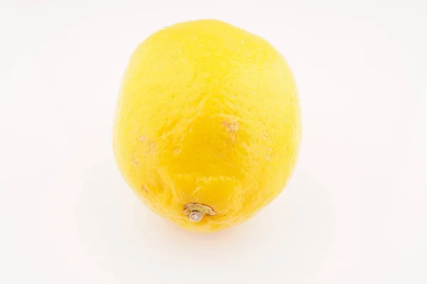 Yellow Lemon White Background — Stock Photo, Image