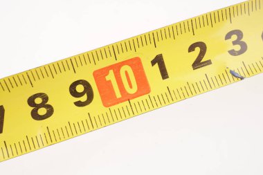 beyaz arkaplanda bant ölçüsü