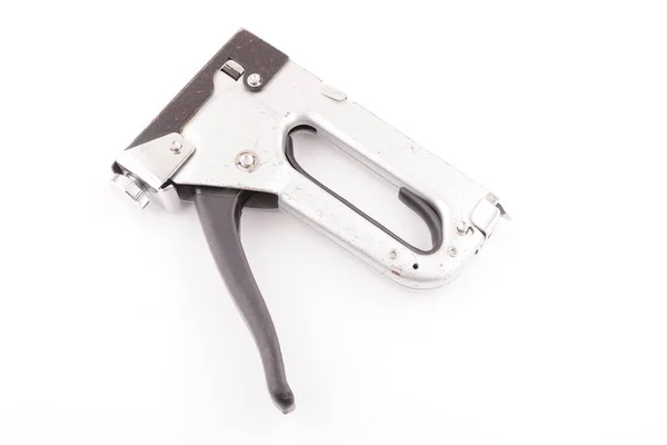 Metal Construction Stapler White Background — Stock Photo, Image