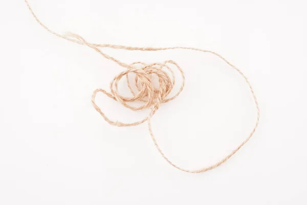 Rope White Background — Stock Photo, Image