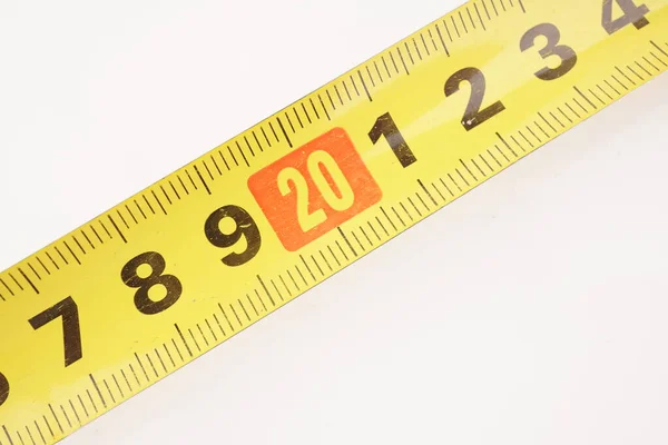 Tape Measure White Background — Stock Photo, Image