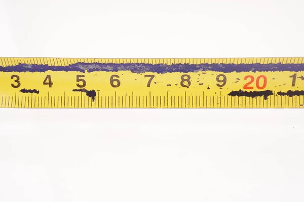 Tape Measure White Background — Stock Photo, Image