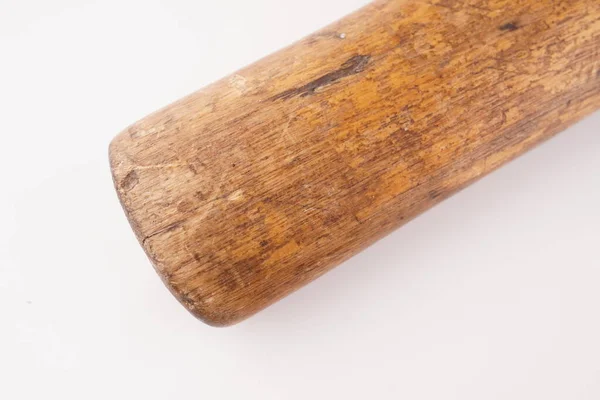 Старий Молоток Дерев Яною Ручкою Білому Тлі — стокове фото