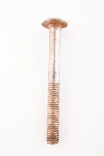 Rusty Bolt White Background — Stock Photo, Image