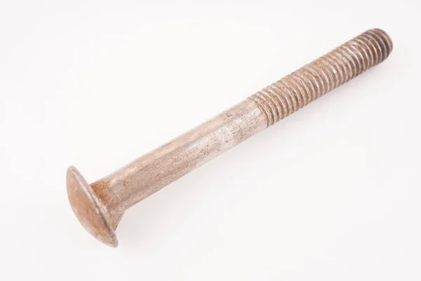 Rusty Bolt White Background — Stock Photo, Image