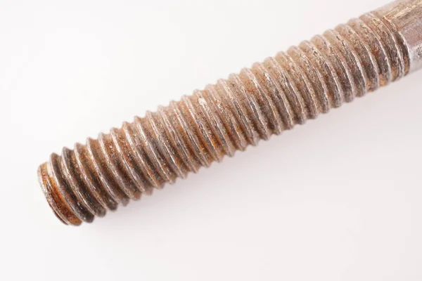 Rusty Bolt White Background — Stock Photo, Image