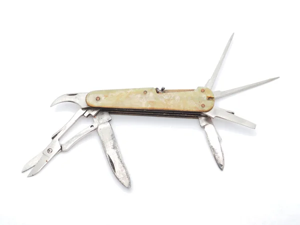 Penknife isolado no fundo branco — Fotografia de Stock