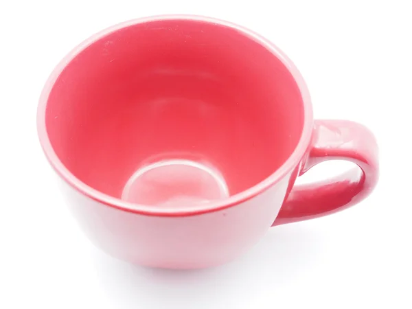 Tasse auf weißem Hintergrund — Stockfoto