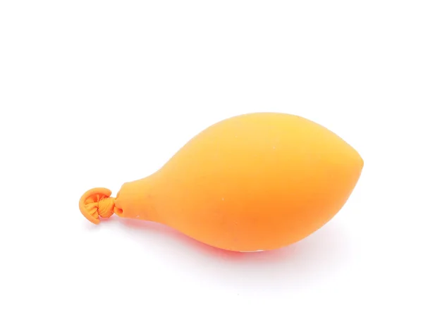 Beyaz bir arka planda turuncu balon — Stok fotoğraf