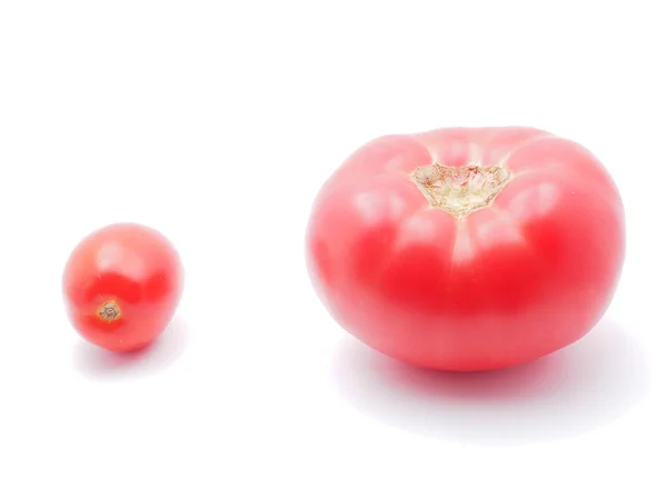 Tomates sobre fundo branco — Fotografia de Stock