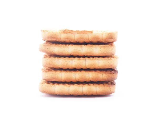 Cookies σε λευκό φόντο — Φωτογραφία Αρχείου