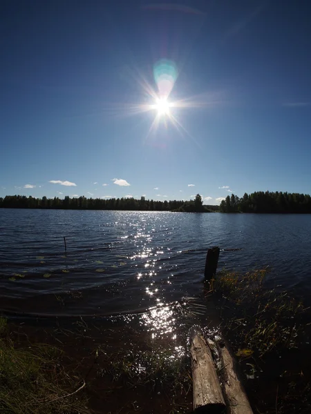 Russian river in summer — Stock Photo, Image