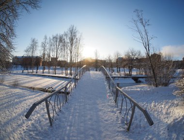 bridge Park. Petrozavodsk, Rusya Federasyonu. 