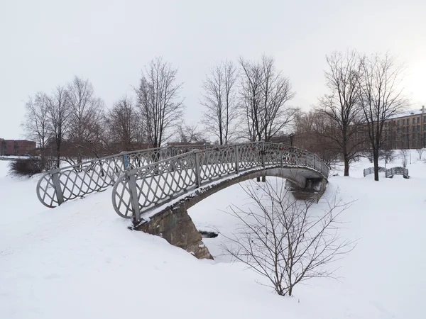 公園の橋。ペトロザヴォーツク、ロシア. — ストック写真