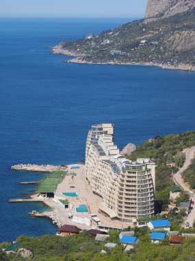 Şehrin deniz kenarı. Crimea