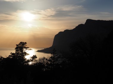 denizde gün batımı