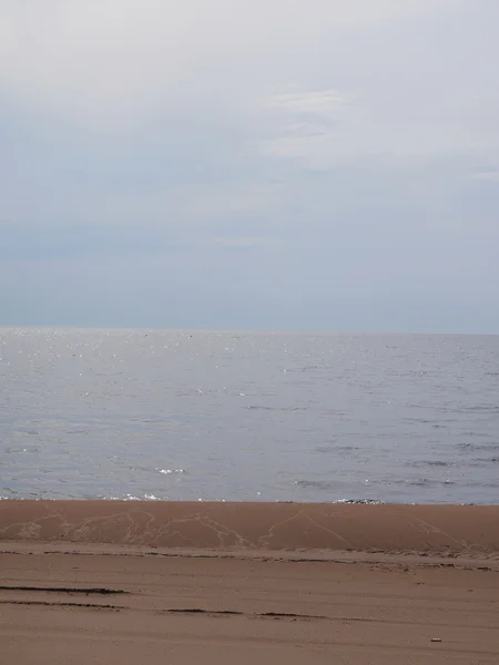 Kumlu gölün kıyısında — Stok fotoğraf