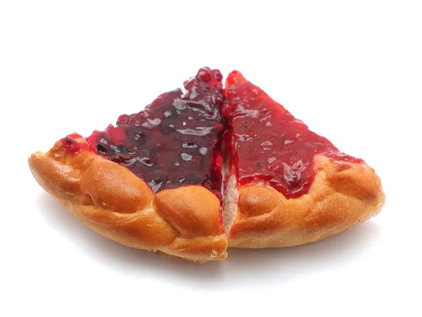 Berry tart on a white background — Stock Photo, Image