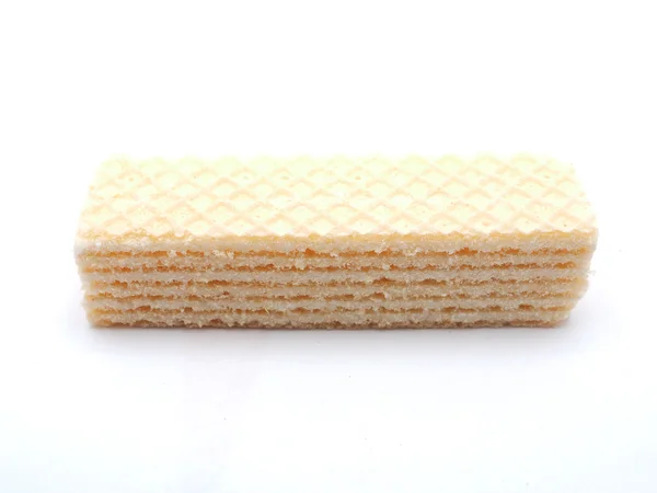 Waffle em um fundo branco — Fotografia de Stock