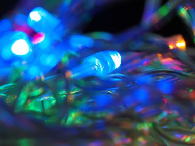 Güzel renkli LED festoon. Yeni Yıl