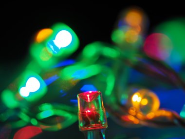 Güzel renkli LED festoon. Yeni Yıl