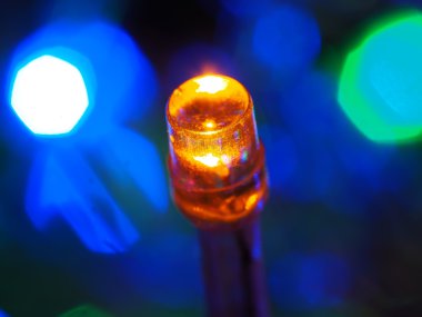 Güzel renkli LED festoon. Yeni Yıl