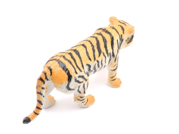 白い背景のおもちゃ虎 — ストック写真