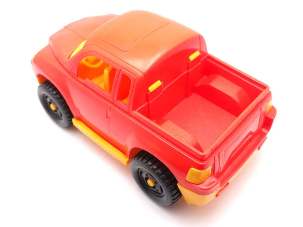 Red Toy Car White Background — Stock Photo, Image