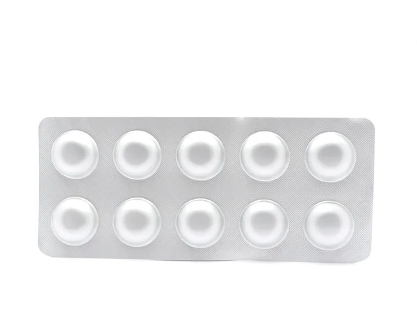 Packaging of tablets on a white background — Stock Photo, Image