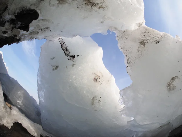 Ice on the lake — Stock Photo, Image