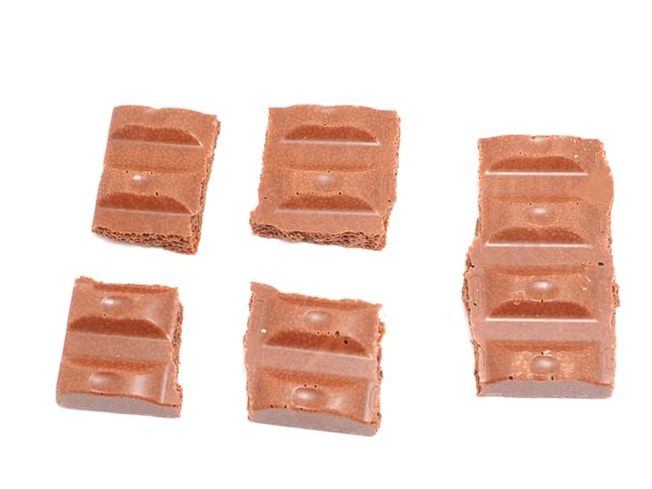 Chocolate on a white background — Stock Photo, Image