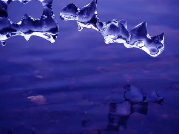 Gelo no lago — Fotografia de Stock