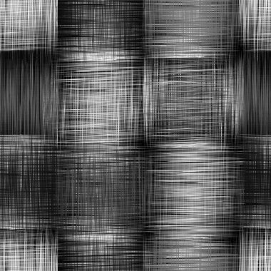 Siyah ve beyaz grunge şeritli, damalı kılavuz seamless modeli