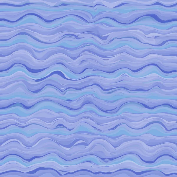 Nahtloses Muster mit abstrakten Meereswellen — Stockvektor