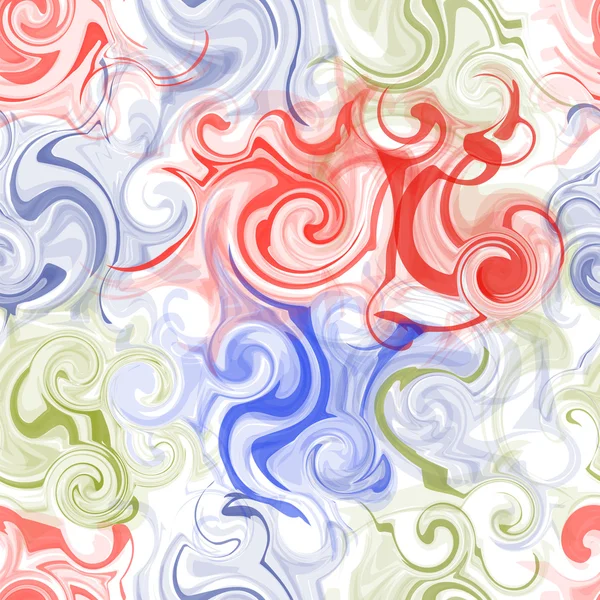 Seamless mönster med kaotiska grunge virvlade transparent ränder — Stock vektor
