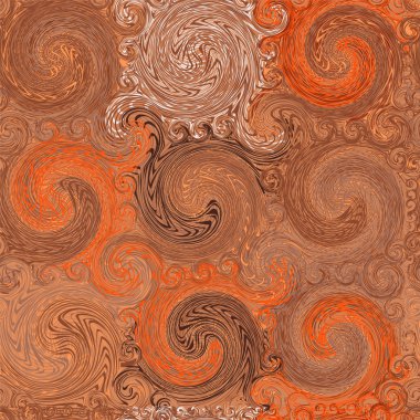 Grunge çizgili ve süs seamless modeli swirled 