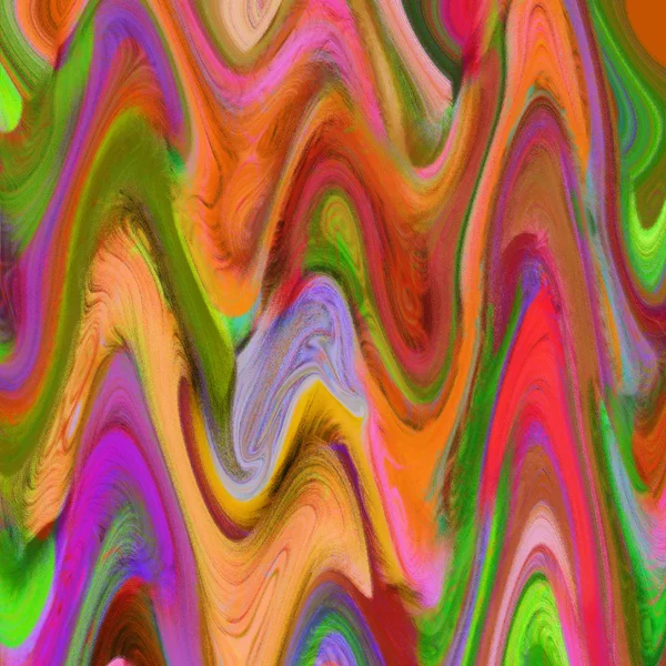 Разноцветный полосатый и волнистый фон кисти — стоковое фото