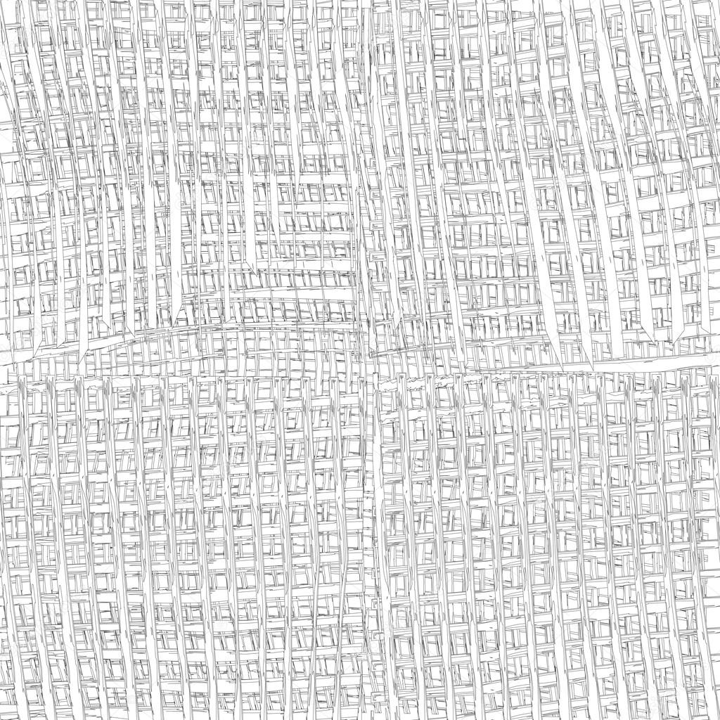 Grunge striped and checkered linen cloth seamless pattern in white and grey colors