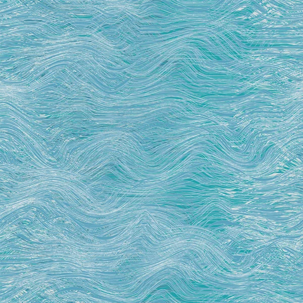 无缝模式与抽象海浪在蓝色、 白色、 灰色的结肠 — 图库矢量图片