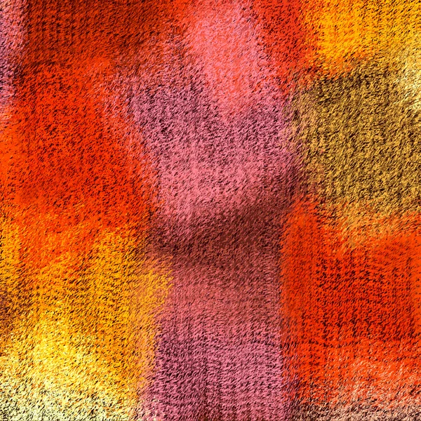 格子条纹和格子编织五颜六色的被子布背景 — 图库照片